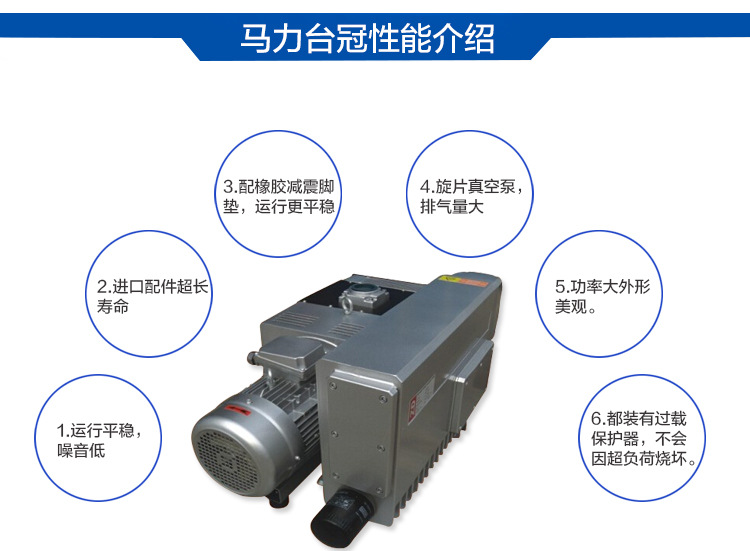 台冠MLV0160工业旋片式真空泵性能介绍图